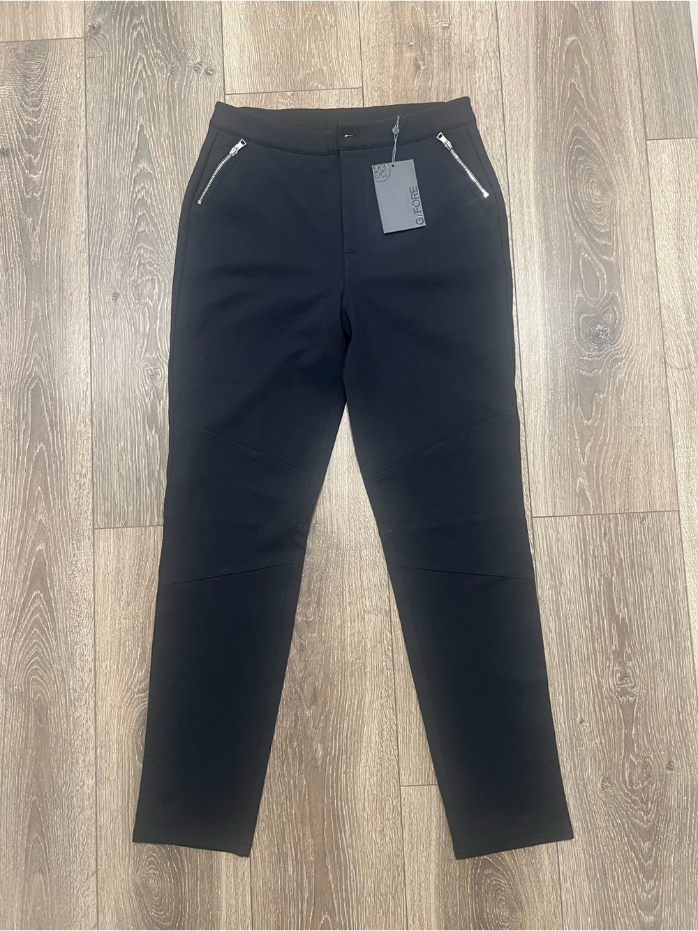 G/FORE Women's Stretch Twill Mid Rise Straight Leg Trouser in Onyx, Size 8 NWT